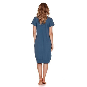 Doctor Nap Niebieska koszula nocna rozpinana na napy, Rozmiar: 2XL