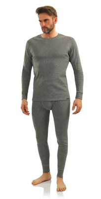 Tricou bărbătesc cu mânecă lungă Art. 111 Gri melanj