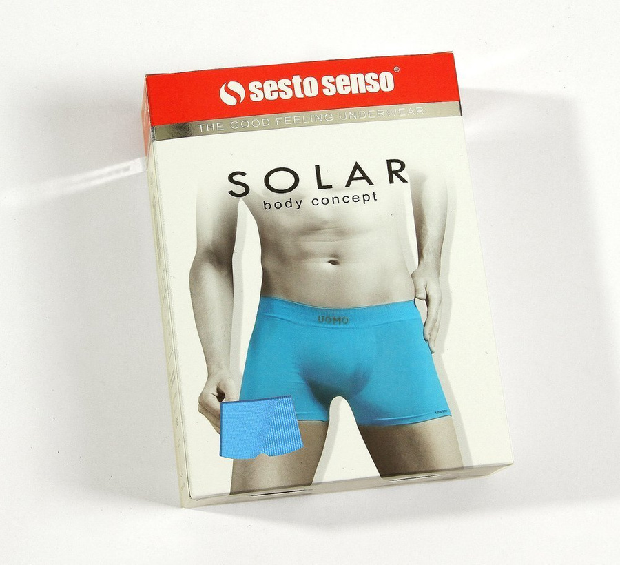 3x Herren nahtlose Sport-Boxershorts SOLAR UOMO Sesto Senso