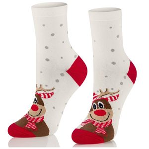 Pudełko ŚWIĄTECZNYCH Kolorowych skarpet na prezent