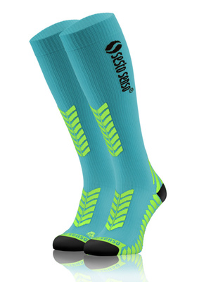 Kompressions-Kniestrümpfe Sportserie Türkis