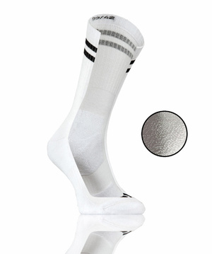 Lange Socken SKB04 Weiß Schwarz