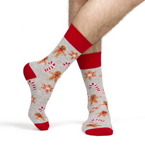 4x farbige SOXO GOOD STUFF Socken für Männer Frohe Weihnachten Geschenk