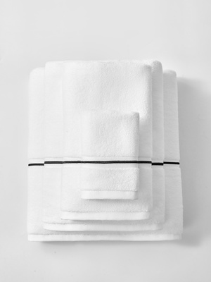 S TOWEL 100*150 LIBRE WHITE+BLACK