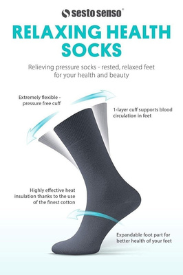 Druckfreie Socken RelaxMedica Braun