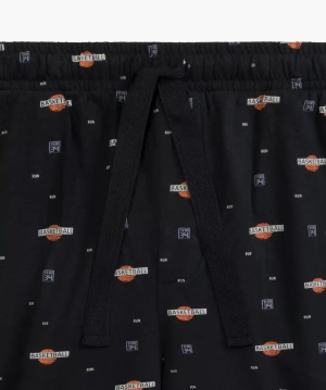 Herrenschlafanzug Nmp-384 grün schwarz