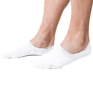 Weiße Unisex Baumwollsocken mit Mesh
