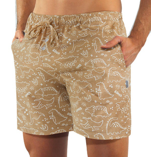 Sesto Senso Herren Schlafanzug Set – Kurzarm T-Shirt & Shorts, 100% Baumwolle, Komfortabel & Stilvoll, Karomuster, Ideal für Sommernächte, Blau, Hergestellt in der EU