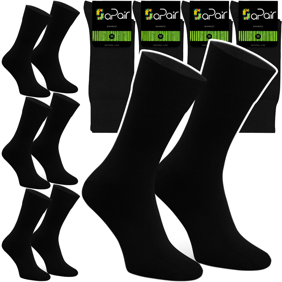 Skarpety bambusowe męskie czarny art.086 Steven