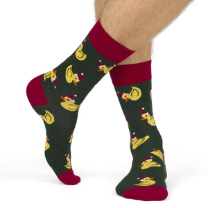 Zestaw 4x Kolorowe Męskie Skarpetki SOXO GOOD STUFF wesołe Święta Boże Narodzenie Prezent