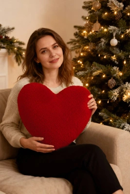 Kissen Herz Rot