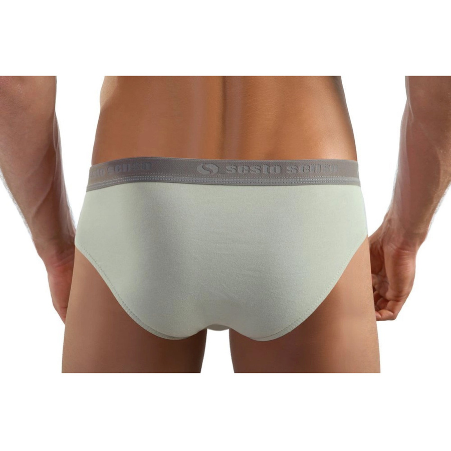 Sesto Senso Herren Slipy Wild Cat – Bequeme Baumwollunterwäsche mit Elastan, Sportlicher Stil, Anatomic Fit, Für Aktive Männer, Farbe: Hellbeige, Modell: SM05