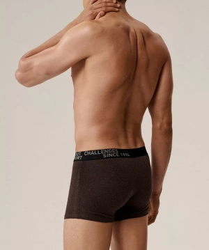Bokserki Męskie 3mh-226 Brązowe și Șare