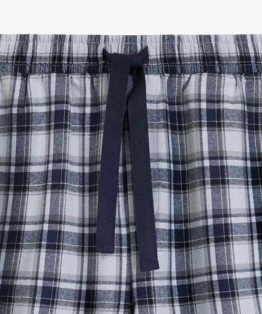 Herrenschlafanzug Serie Nmp-393 Grau Blau