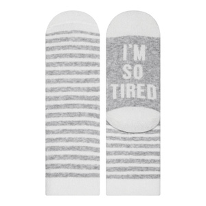 Komplet skarpetek SOXO dla mamy i dziecka  z napisami bawełniane prezent 