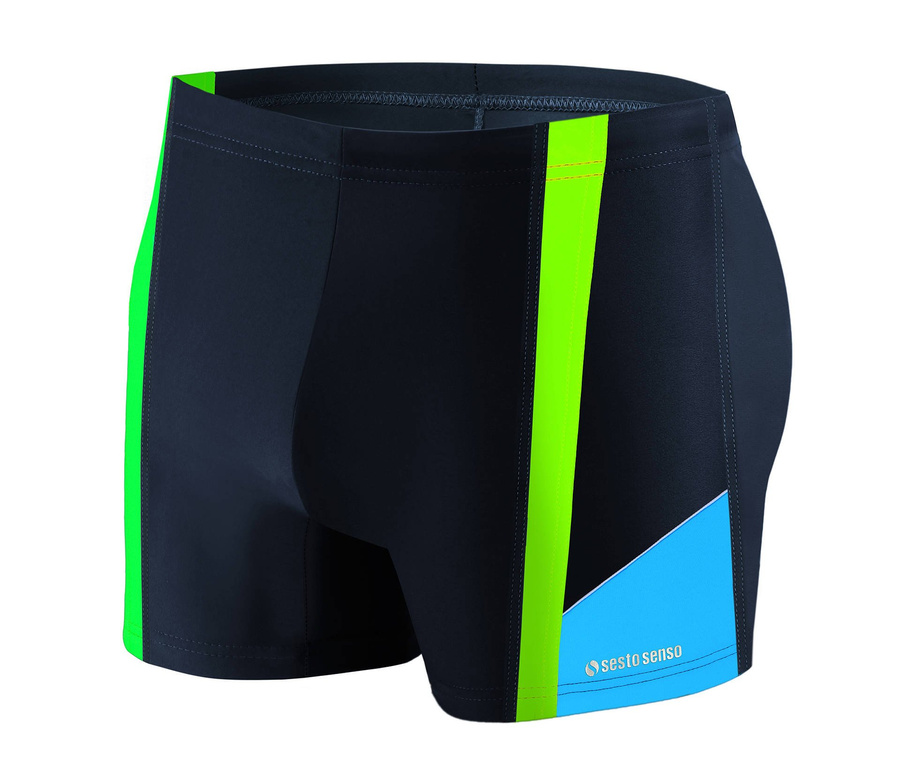 Badeboxershorts Herrenserie Blau