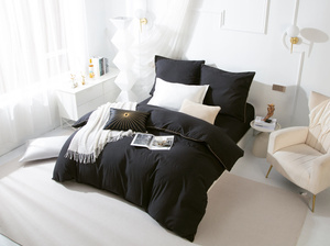 Bettwaren Queen Schwarz Gold