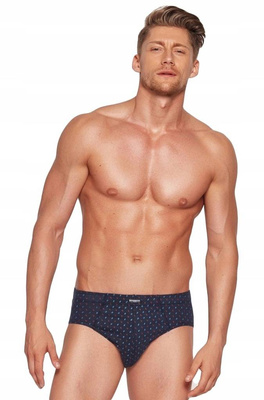 Henderson Herren Baumwoll Slips Set – Bequeme Klassische Unterwäsche, 3er Pack, Kontrastdesign, Große Größen, Farben: Dunkelblau, Hellgrau, Hellblau, Herbst/Winter Kollektion