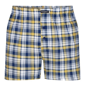 Henderson Herren Boxershorts Classic – 100% Baumwolle, Komfortabler Schnitt, Elastischer Bund, Knopfleiste, Geometrisches Muster, Vielseitige Farben, Herbst/Winter Kollektion, Grau, Größe: K318, 4er Pack