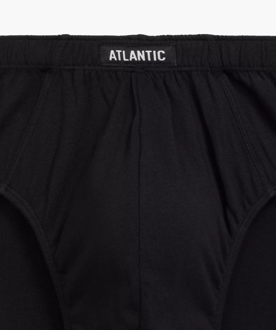 Atlantic Herren Baumwoll Slips Set – Sportlicher Schnitt, Atmungsaktiv, 5er Pack, Mix Farben: Schwarz, Grau, Grün, Braun, Bequem, Herbst/Winter 2025 Kollektion