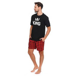 Doctor Nap Herren Schlafanzug King mit roten Shorts