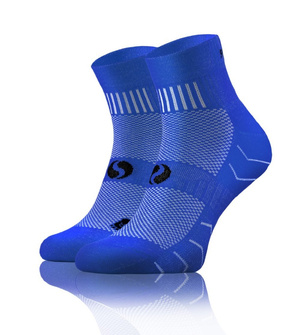 Sesto Senso Sport Socken – Atmungsaktiv und Nahtlos, Anatomic Fit, Baumwolle, Feuchtigkeitskontrolle, Schutz für Achillessehne, Unisex, Chabrowy Blau, Neue Kollektion, Ideal für Sport und Freizeit