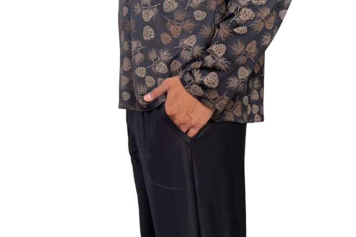 Piżama męska długi rękaw długa nogawka PINUS Italian Fashion