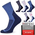 5X Sportsocken 1/2 Frottee MULTISPORT Milena