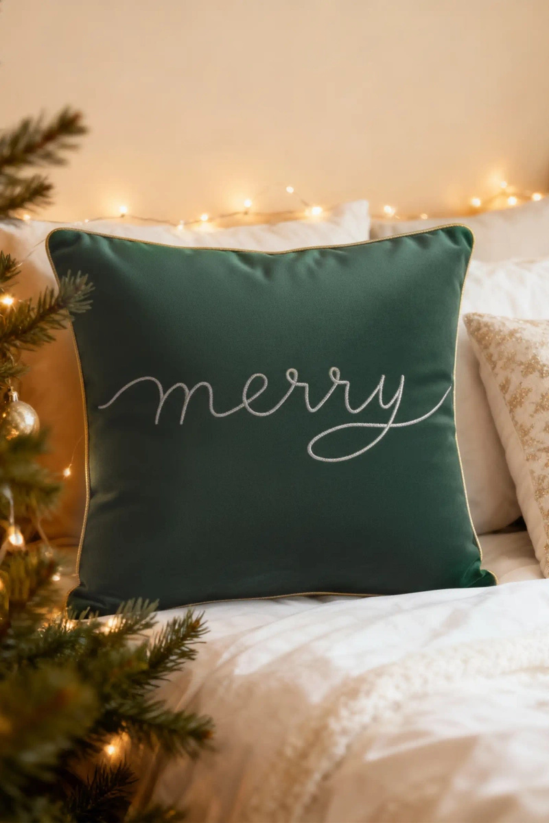 Kissenbezug Merry Grün