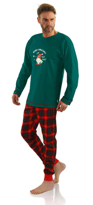 Herren Baumwolle Weihnachten Pyjamas Gnome Sesto Senso