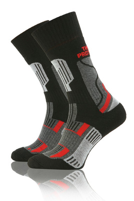 Sesto Senso Trekking Winter Wollsocken – Warme, Atmungsaktive Trekking-Socken mit Verstärkungen, Antibakteriell, Für Herren und Damen, Grau/Mehrfarbig, Ideal für Herbst/Winter Outdoor-Aktivitäten und Sport