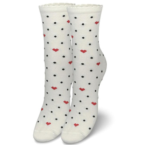 Damen Socken Wzorzyste 200 Ecru