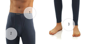 Lange Unterhose Kinder Grau