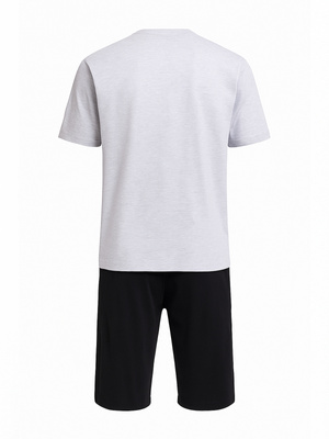 Kurzpyjama Herren Gianny Grau