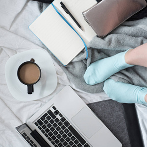 Skarpetki damskie Art. 037 błękitne Steven