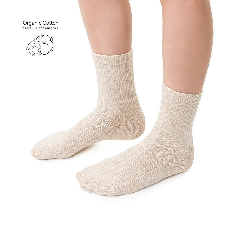 Striped socks in organic cotton