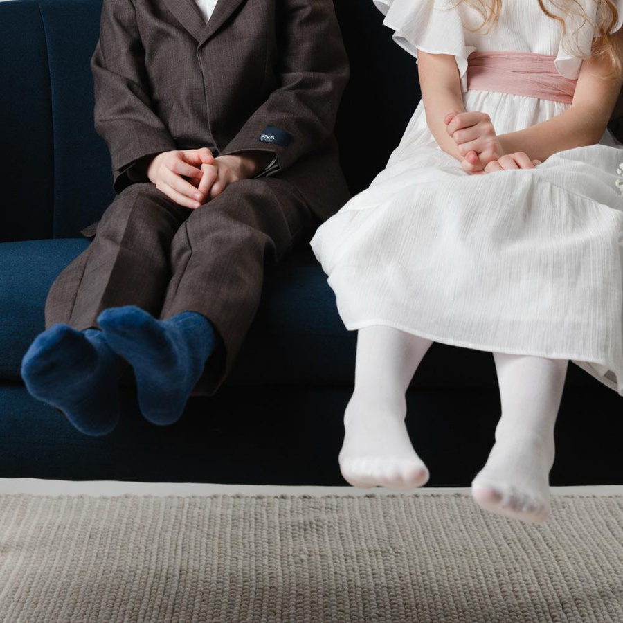 Skarpetki z wełny merino bezuciskowe w prążek art. 130 Steven 