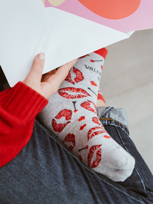 Bunte Socken Für Valentinstag Kunst. 136 Steven