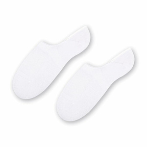 Weiße Unisex Baumwollsocken mit Mesh