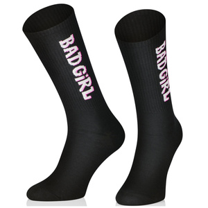 Super Retro-Socken mit Aufschriften für ihr Bad Girl