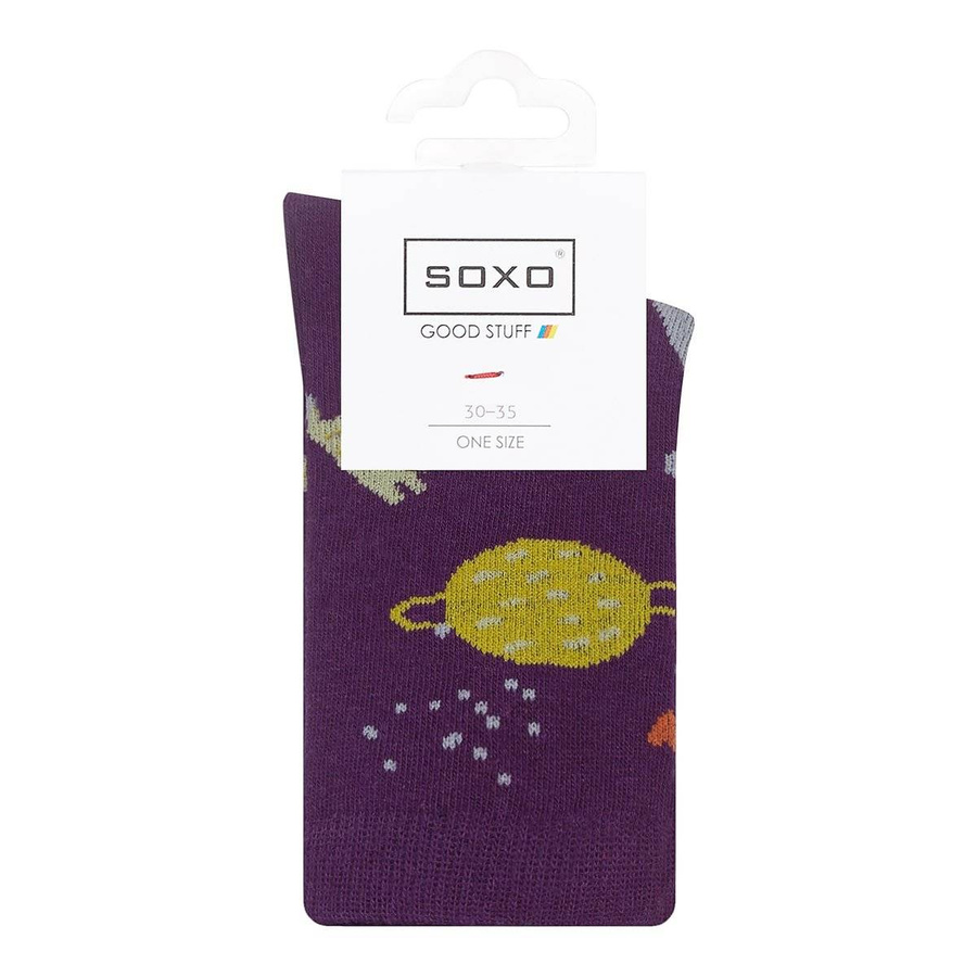 SOXO GOOD STUFF cosmosfarbene Kindersocken 