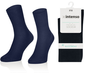 skarpety zdrowotne bezuciskowe MEDYCZNE wykonane z bawełny 1962 Intenso