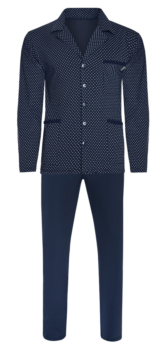 Herren Schlafanzug Serie Blau