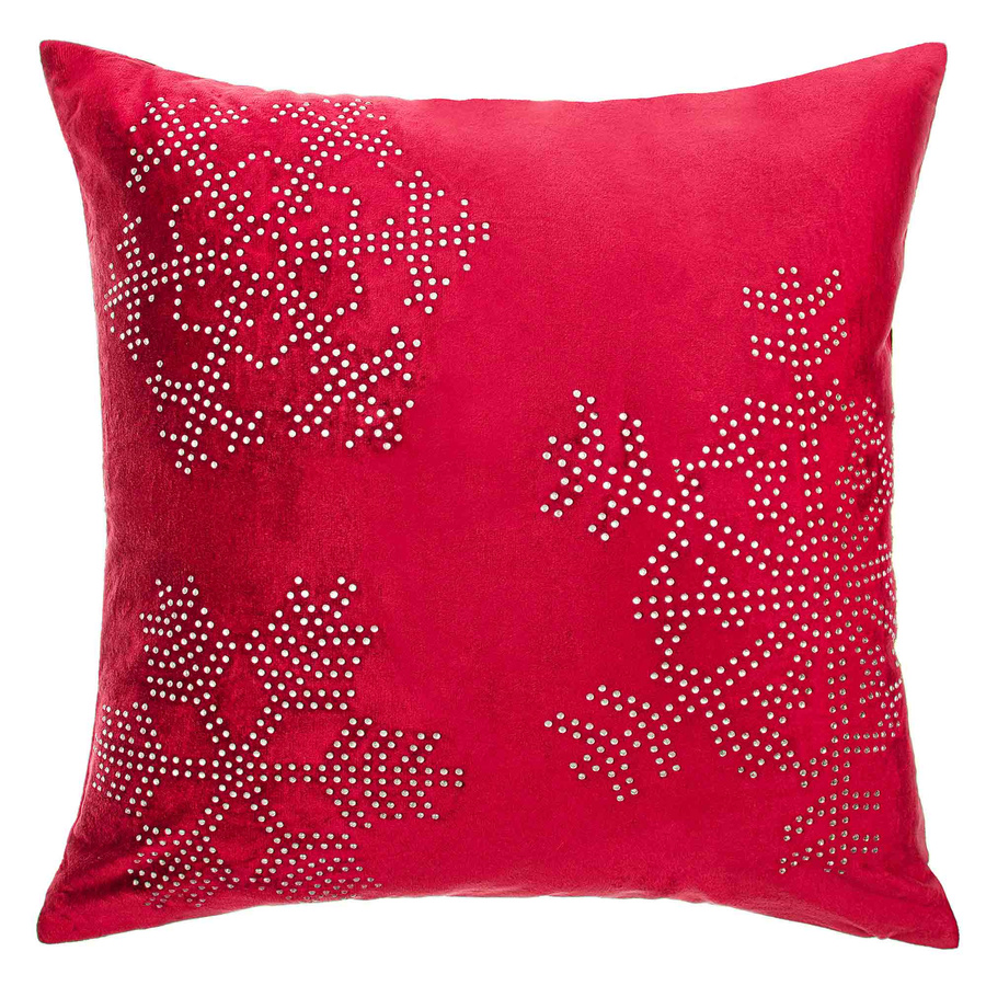Kissen Schnezka Rot/Velvet