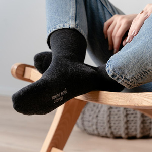 Halbe Frotteesocken aus Merinowolle Art. 130