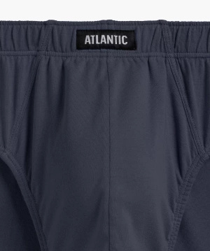 Atlantic Herren Baumwoll Slips Set – Sportlicher Schnitt, Atmungsaktiv, 5er Pack, Mix Farben: Schwarz, Grau, Grün, Braun, Bequem, Herbst/Winter 2025 Kollektion