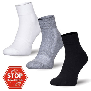 3X 1/2 Frotte Socken mit silbernen Ionen Ag+ Milena
