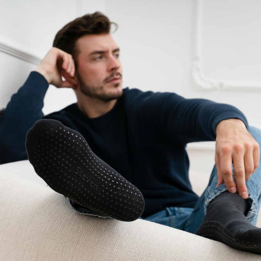 Abs-Frotteesocken, rückenfreie Kunst. 013 RM01 schwarz