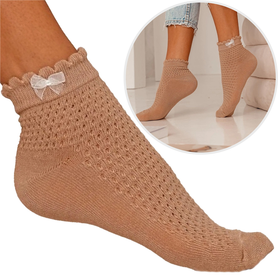 Damen Socken Serie Beige