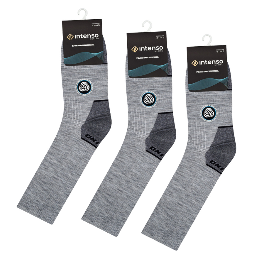 3x Skarpety Trekkingowe Intenso ThermoWool z Wełny Merino - ART. 0730